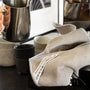 Grijs barista doekje voor het schoonmaken van je melkstoompijpje