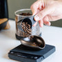 Barista gift set with dosing tray for weighing your coffee beans